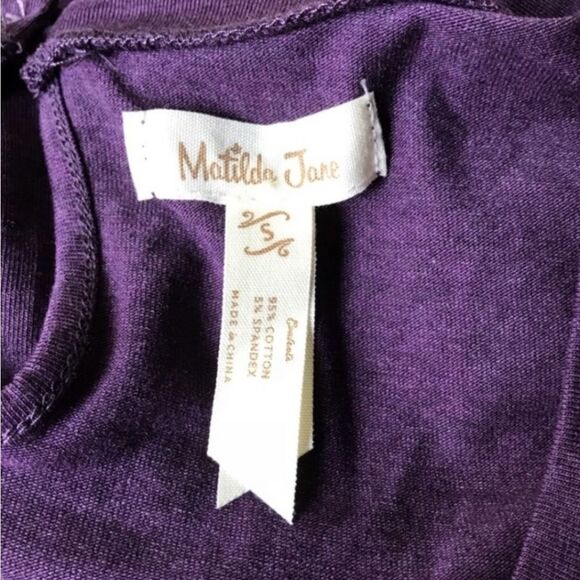 Matilda Jane Queen of Hearts Dress in Purple Small - Picture 6 of 7